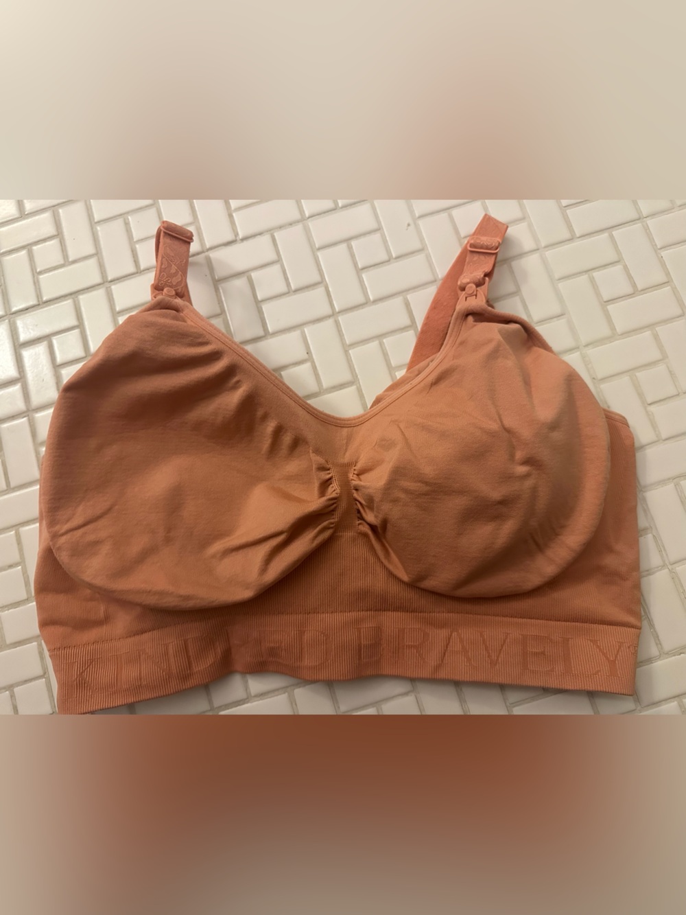 Kindred Bravely Nursing Bra in Terracotta Peach